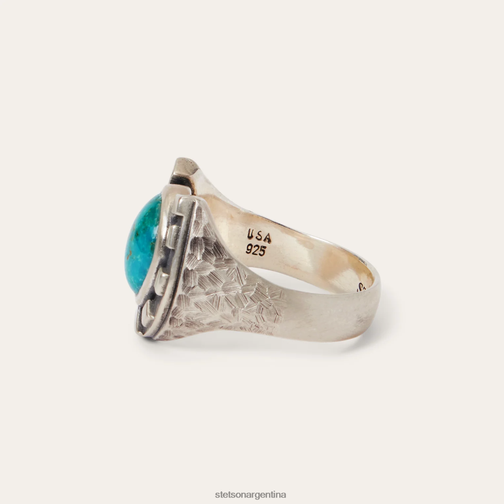 Stetson anillo de herradura turquesa hombres accesorio P242PH426