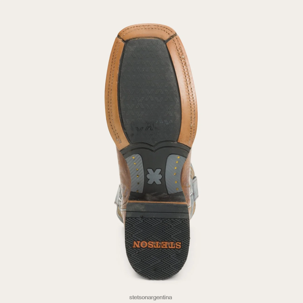 Stetson Bota Goddard de piel bruñida marrón hombres calzado P242PH232