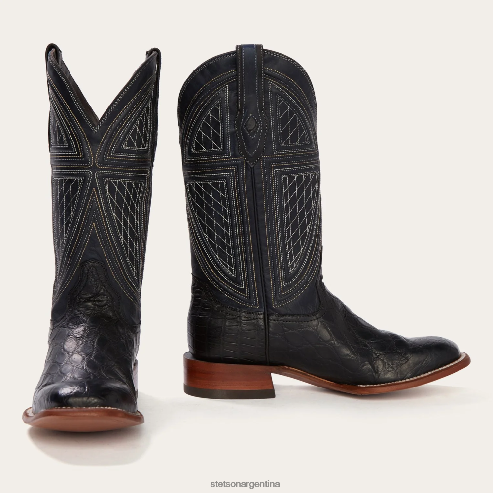 Stetson bota cowboy caimán falls negro hombres calzado P242PH221