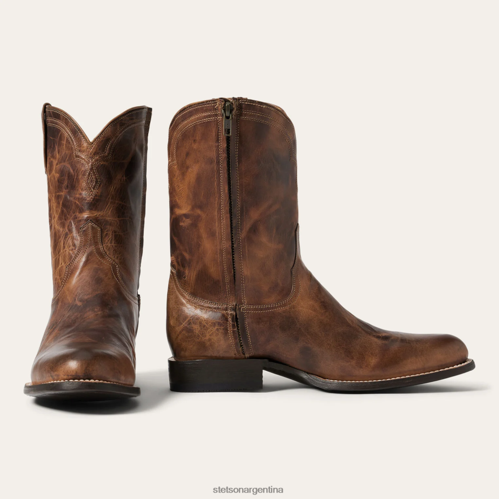 Stetson cremallera ranchera broncearse hombres calzado P242PH218