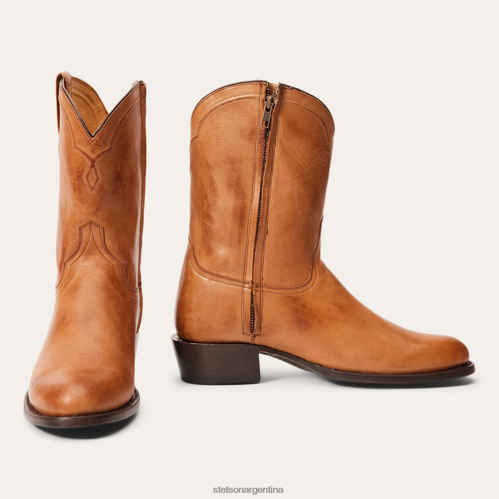 Stetson cremallera ranchera marrón hombres calzado P242PH226