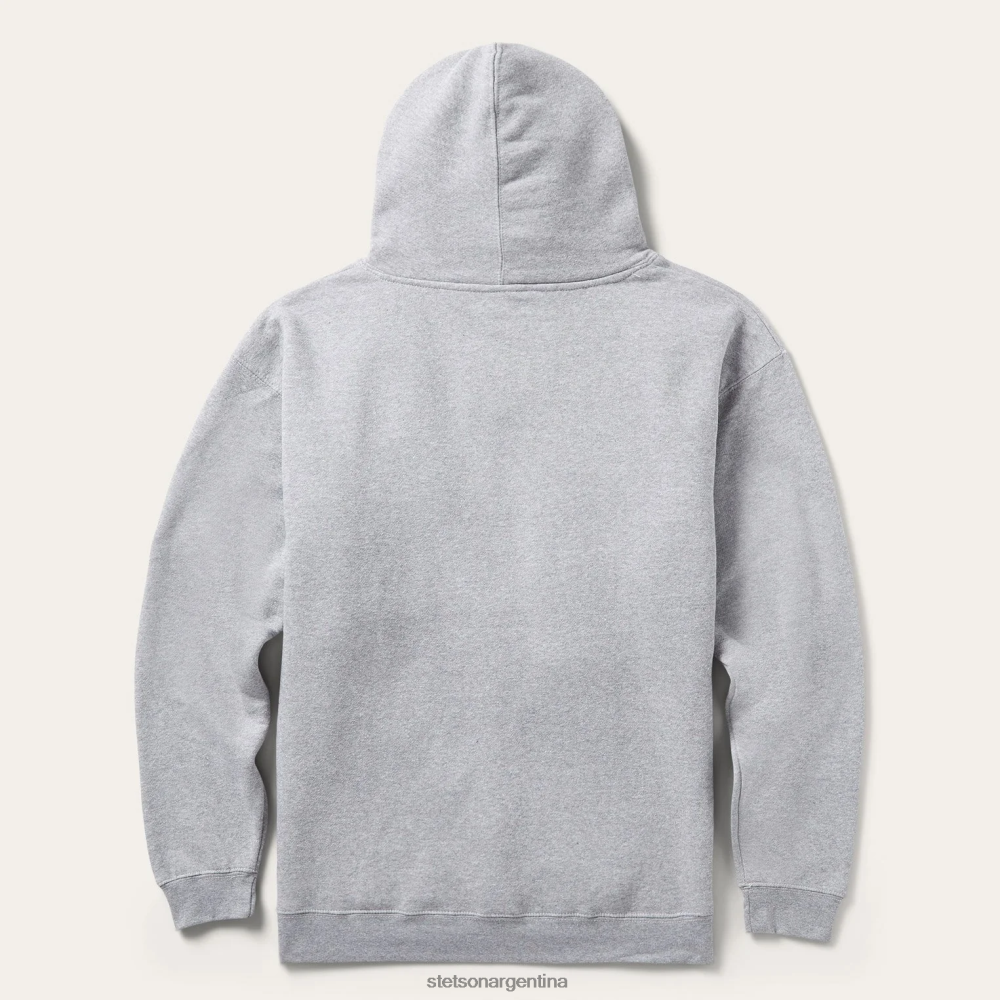 Stetson juan b. co. sudadera con capucha gris hombres vestir P242PH409