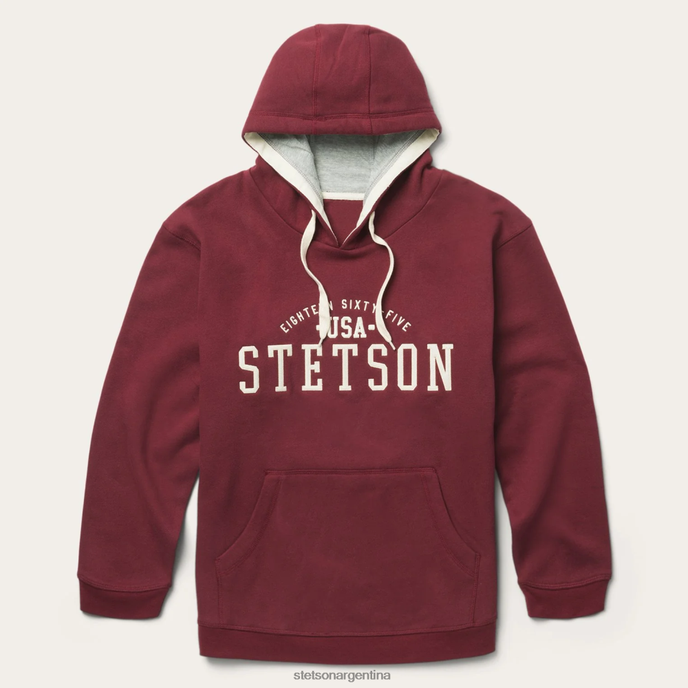 Stetson sudadera con capucha rojo hombres vestir P242PH410