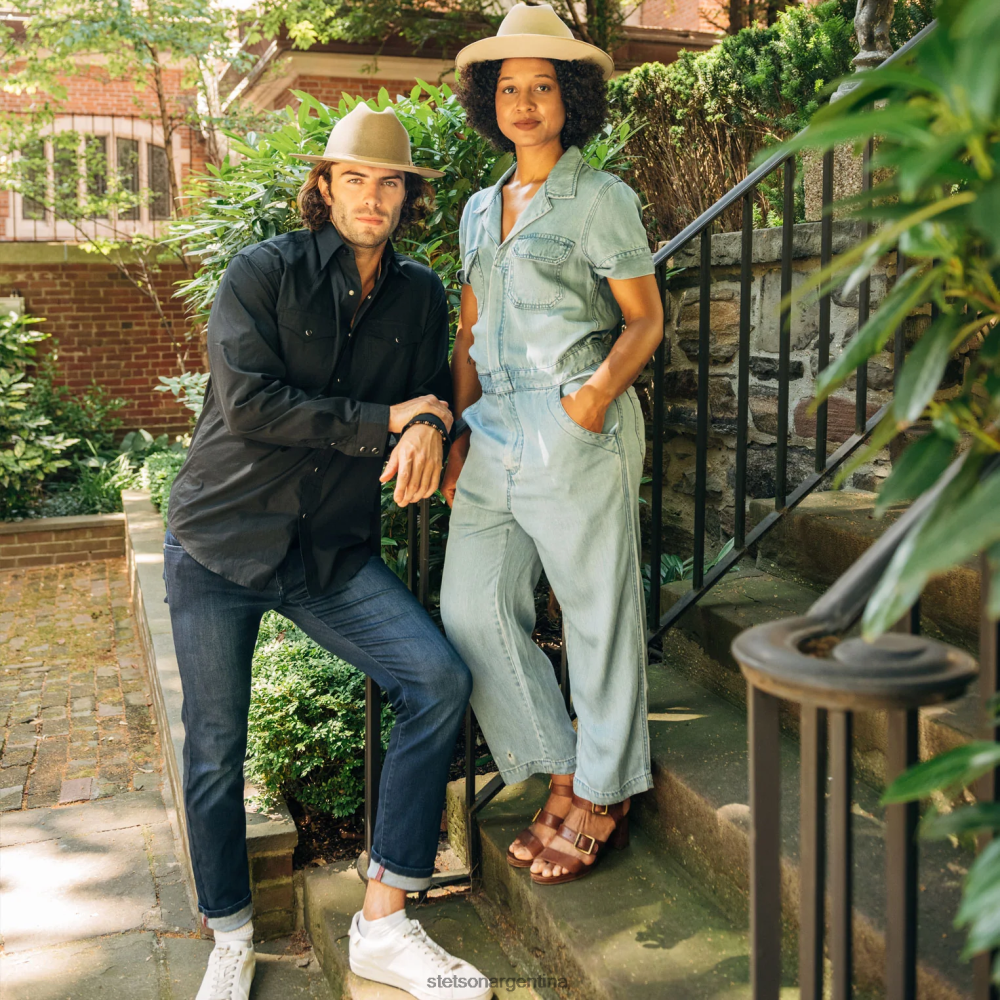 Stetson camisa occidental clásica negro hombres vestir P242PH299