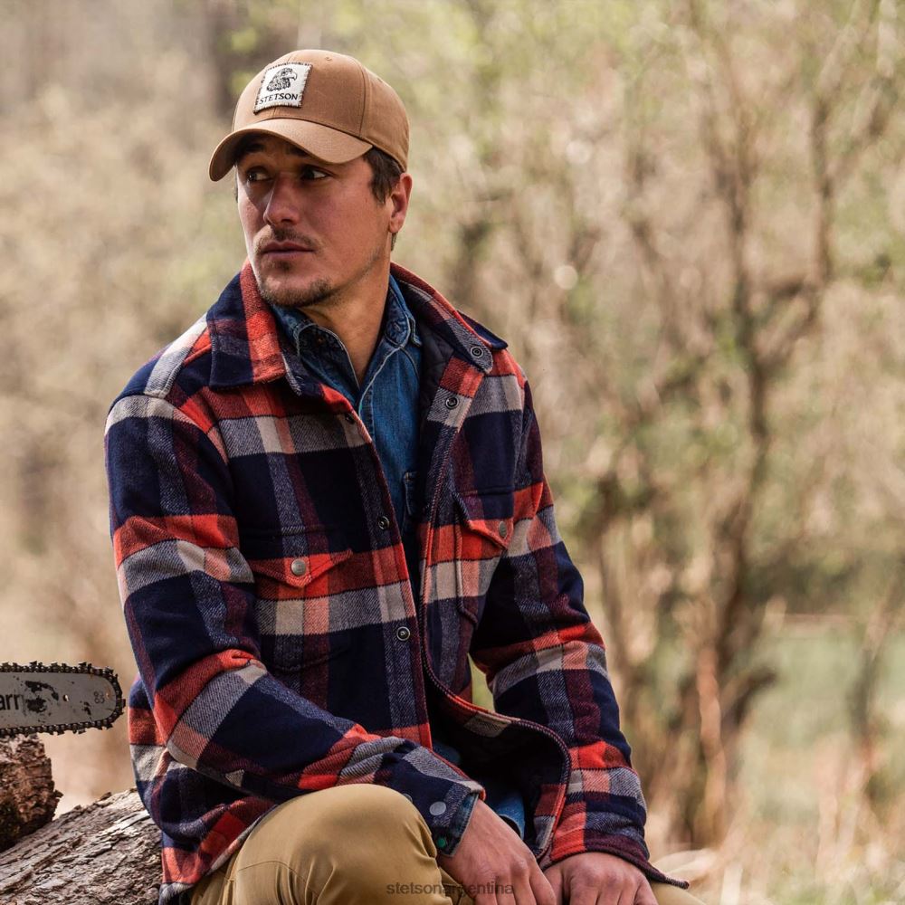 Stetson camisa jac azul hombres vestir P242PH395