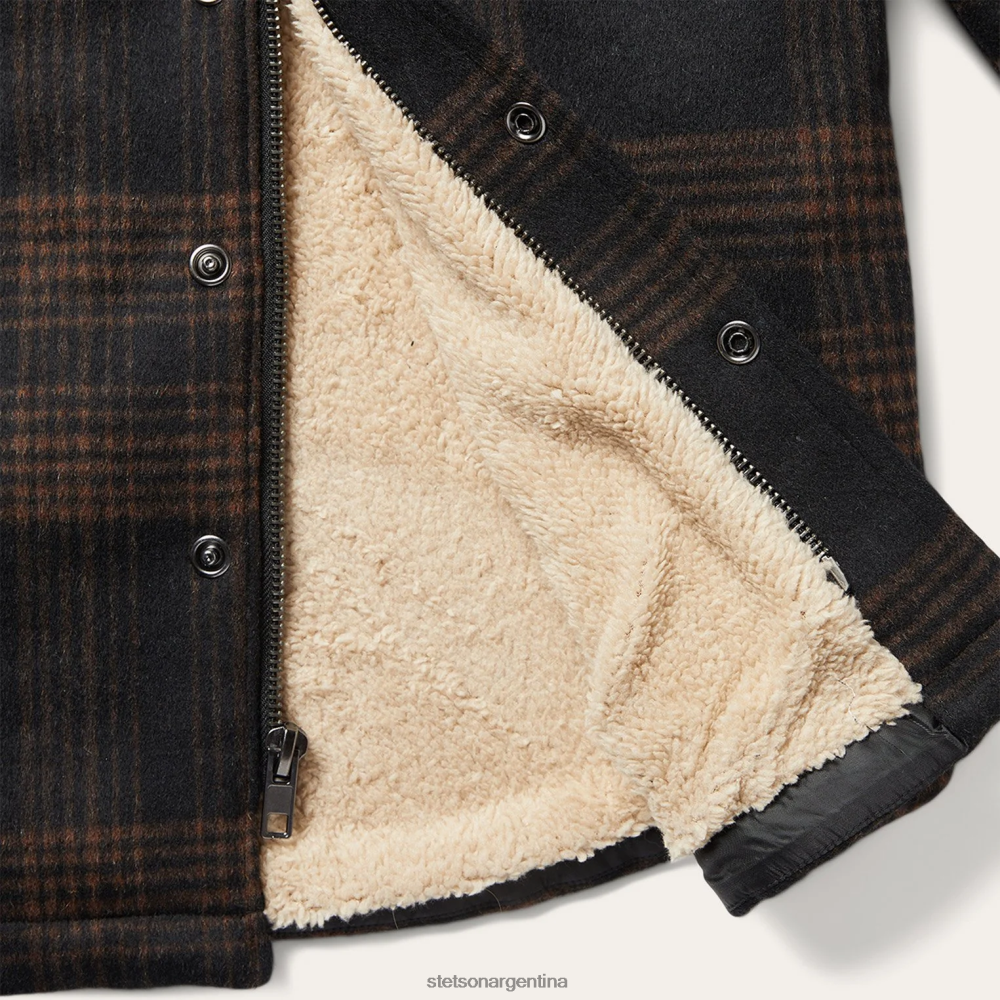 Stetson camisa jac marrón hombres vestir P242PH394