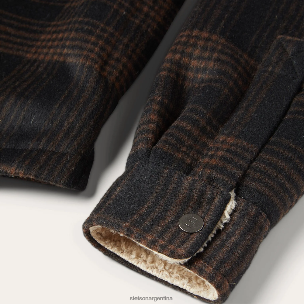 Stetson camisa jac marrón hombres vestir P242PH394