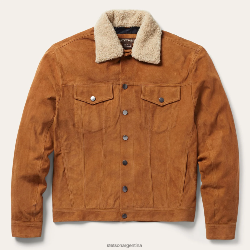 Stetson chaqueta de gamuza clásica broncearse hombres vestir P242PH392