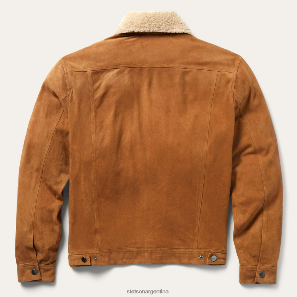 Stetson chaqueta de gamuza clásica broncearse hombres vestir P242PH392