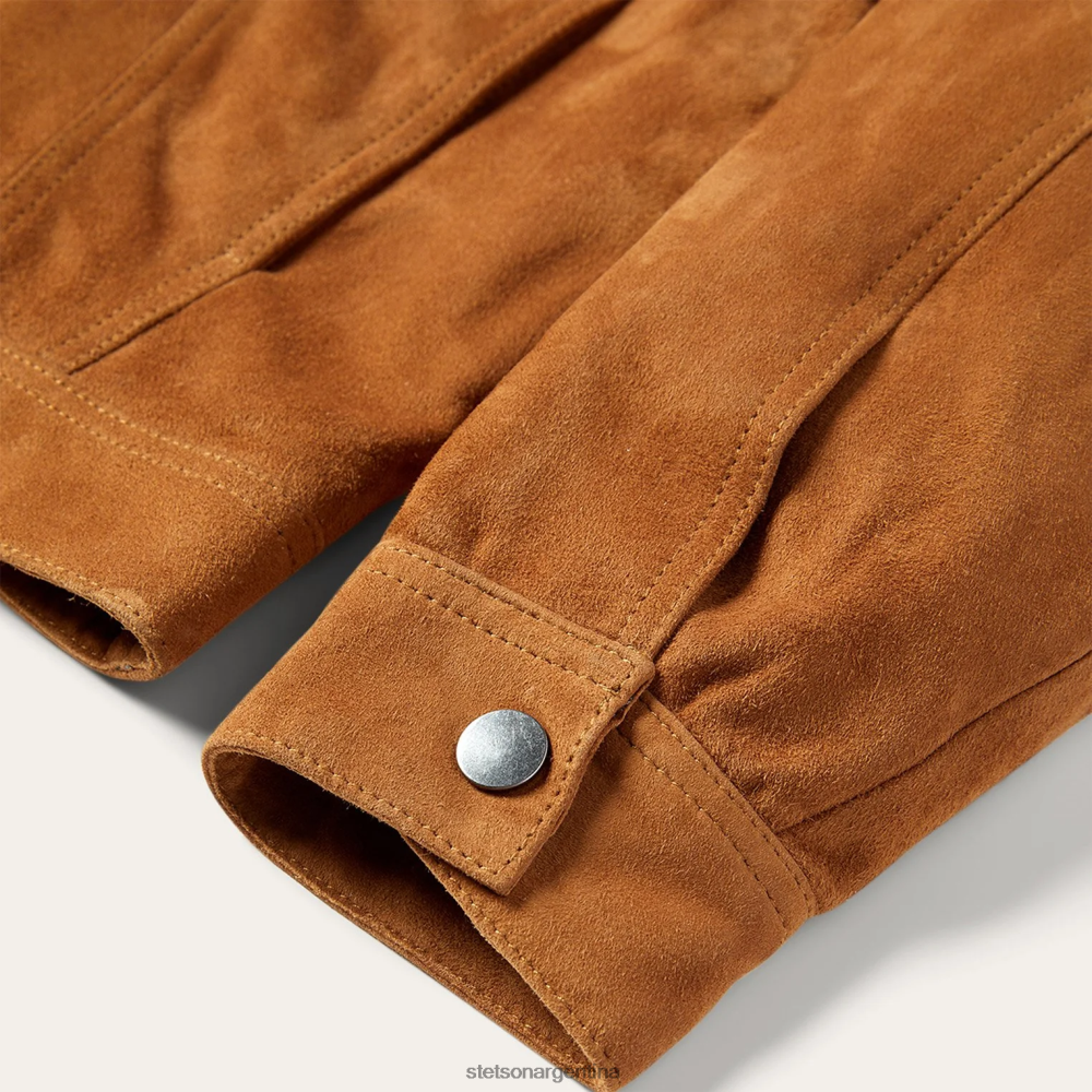 Stetson chaqueta de gamuza clásica broncearse hombres vestir P242PH392