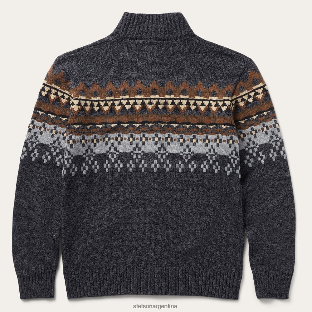 Stetson cárdigan occidental gris hombres vestir P242PH397