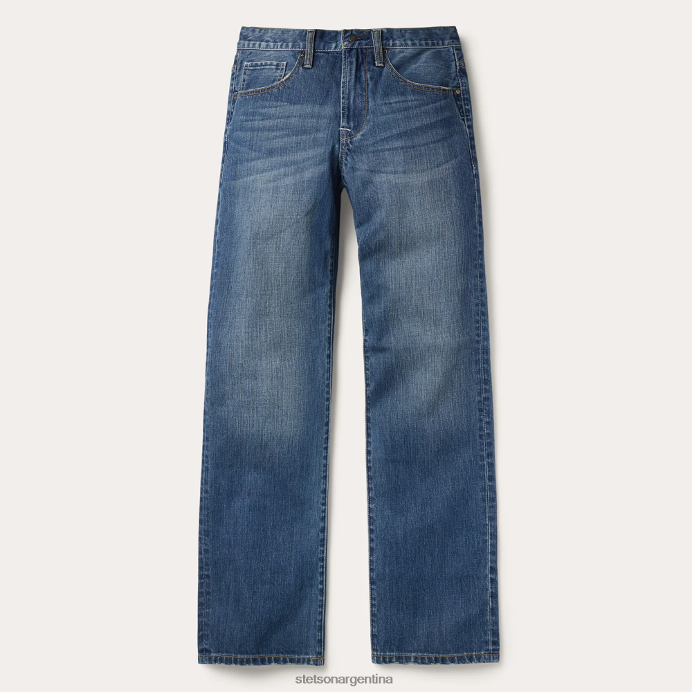 Stetson 1312 vaqueros de ajuste moderno azul hombres vestir P242PH378