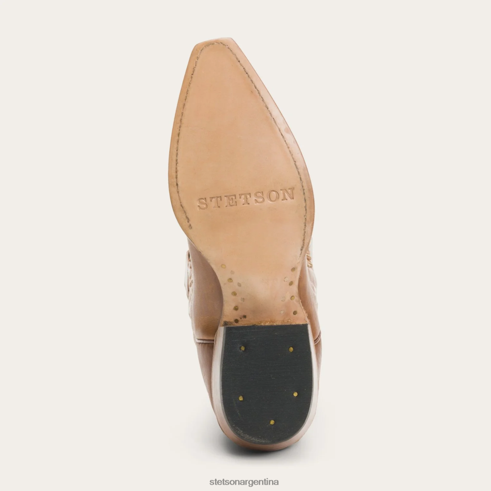 Stetson bota de cuero labrada a mano Jules marrón mujer calzado P242PH248