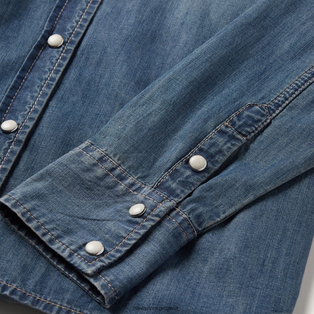 Stetson camisa vaquera estilo boyfriend azul mujer vestir P242PH446