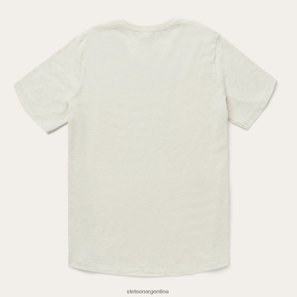 Stetson camiseta con gráfico vertiginoso blanco mujer vestir P242PH483