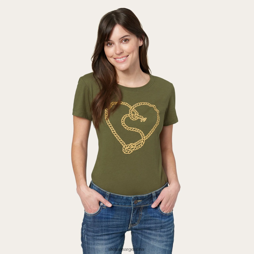 Stetson jane b. camiseta de cuerda marrón mujer vestir P242PH476