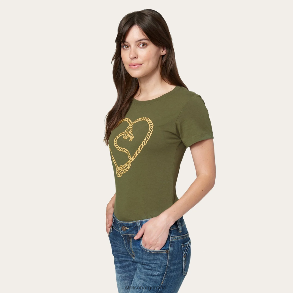 Stetson jane b. camiseta de cuerda marrón mujer vestir P242PH476