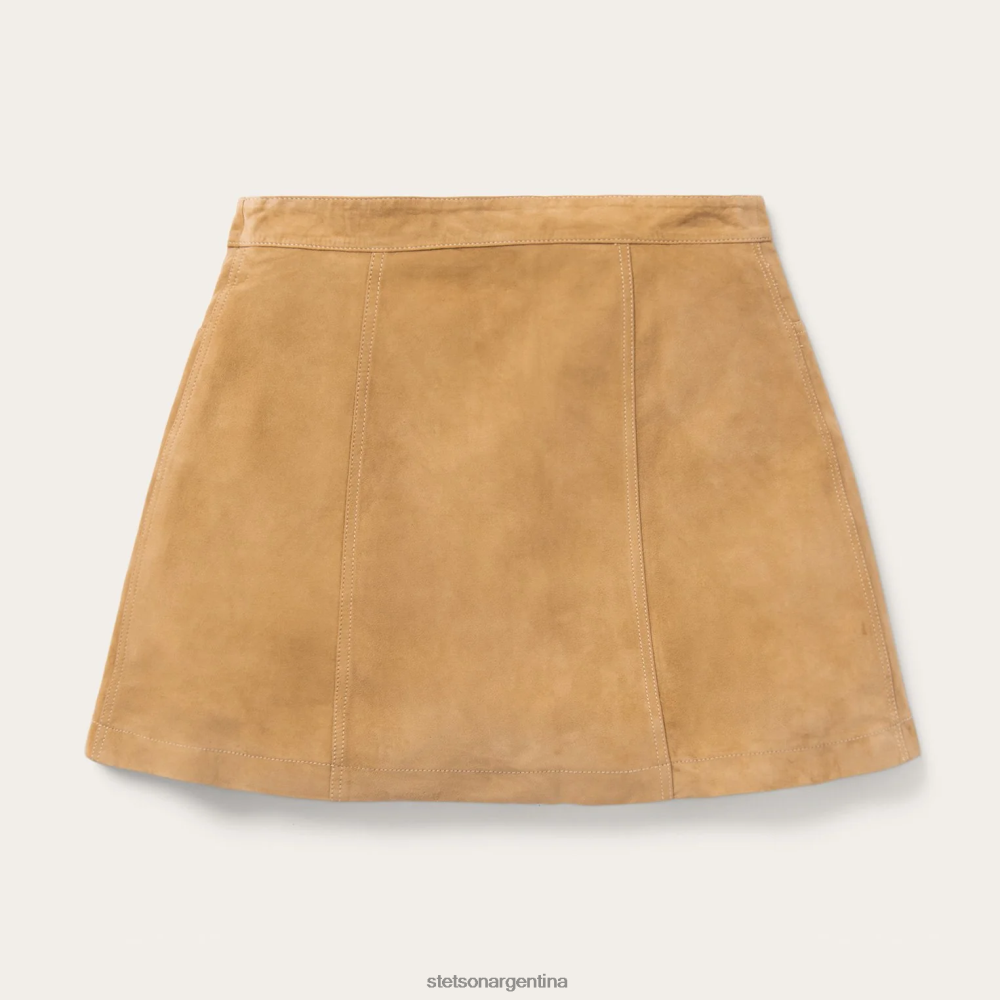 Stetson falda corneada de gamuza de cordero marrón mujer vestir P242PH521