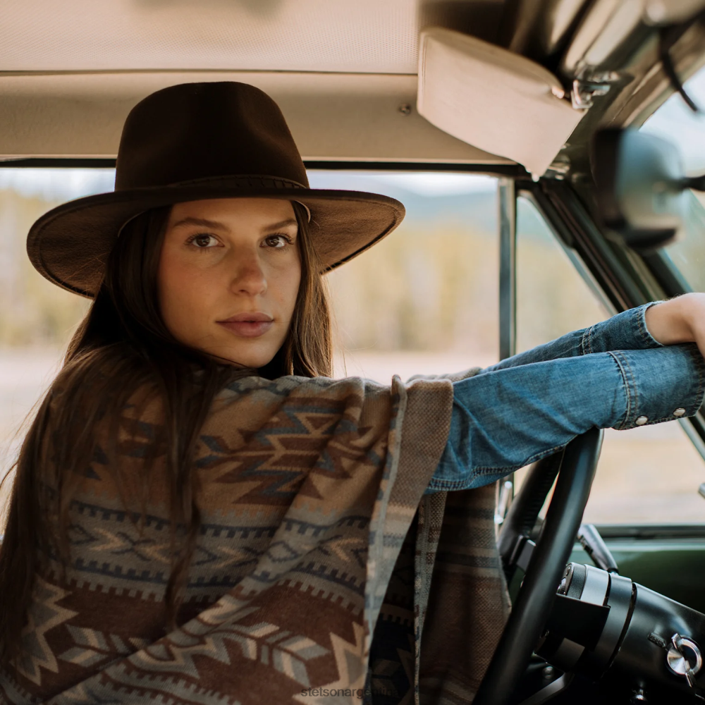 Stetson poncho tipo suéter con estampado azteca multi mujer vestir P242PH539