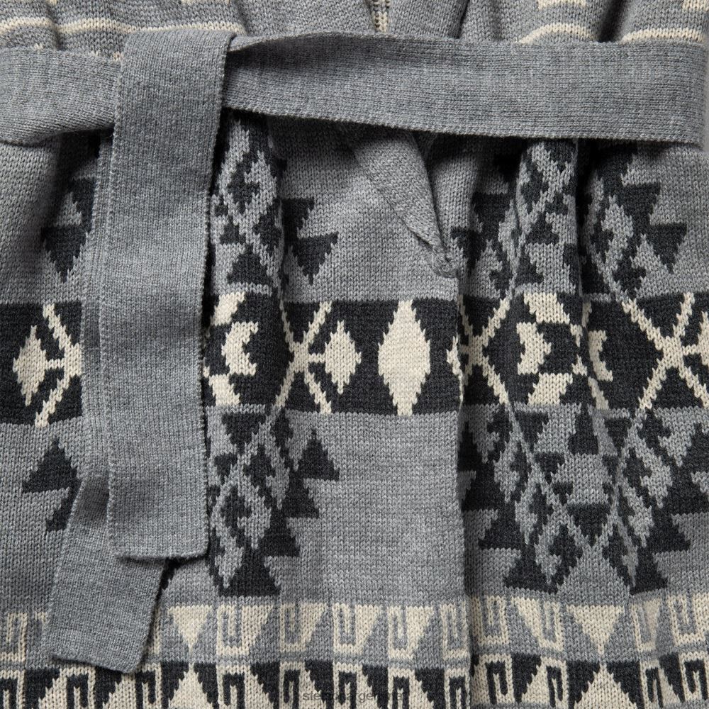 Stetson suéter de punto grueso con lazo gris mujer vestir P242PH543