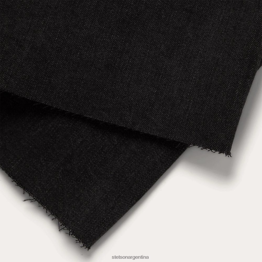 Stetson Vaqueros cortos 915 de talle alto y corte recto negro mujer vestir P242PH528