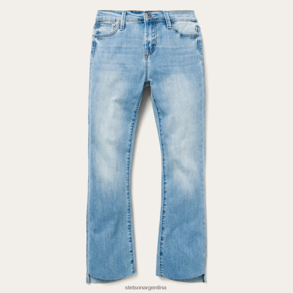Stetson jeans cortos acampanados de cintura alta azul mujer vestir P242PH518