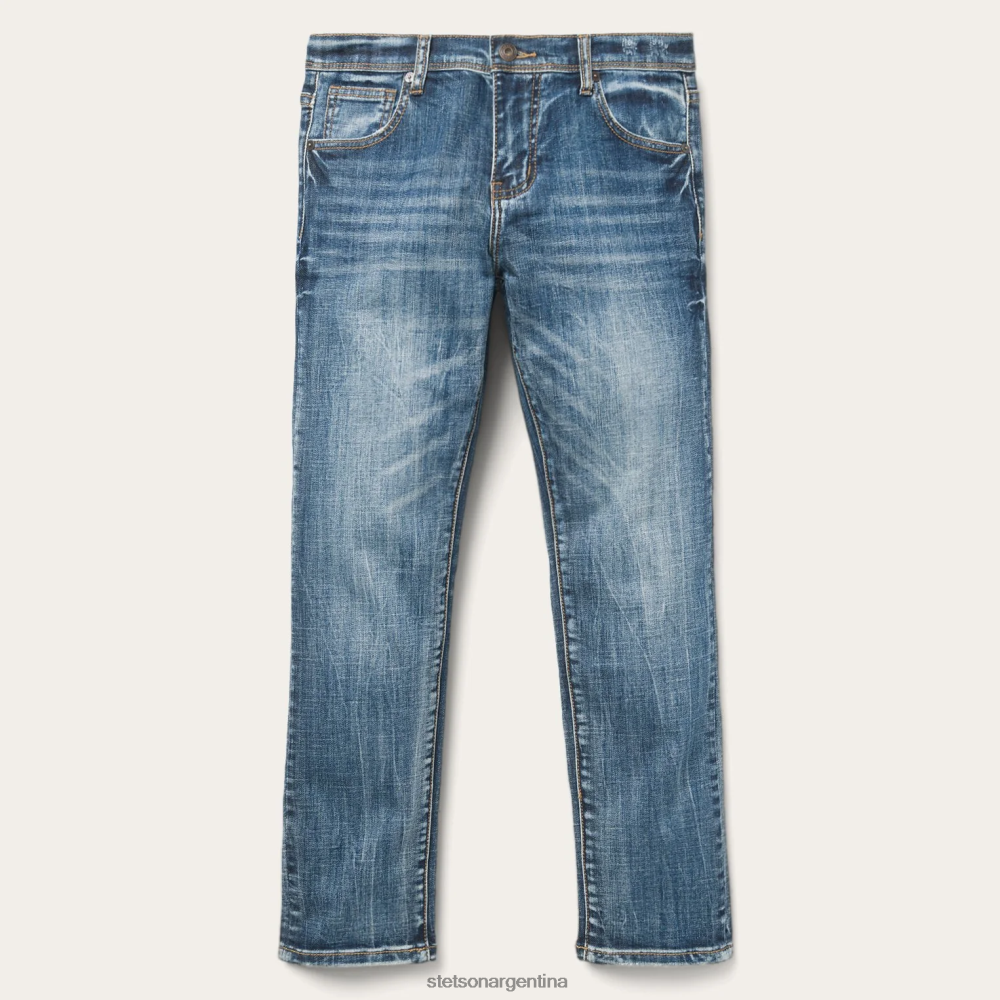 Stetson jeans estilo boyfriend hasta el tobillo azul mujer vestir P242PH515