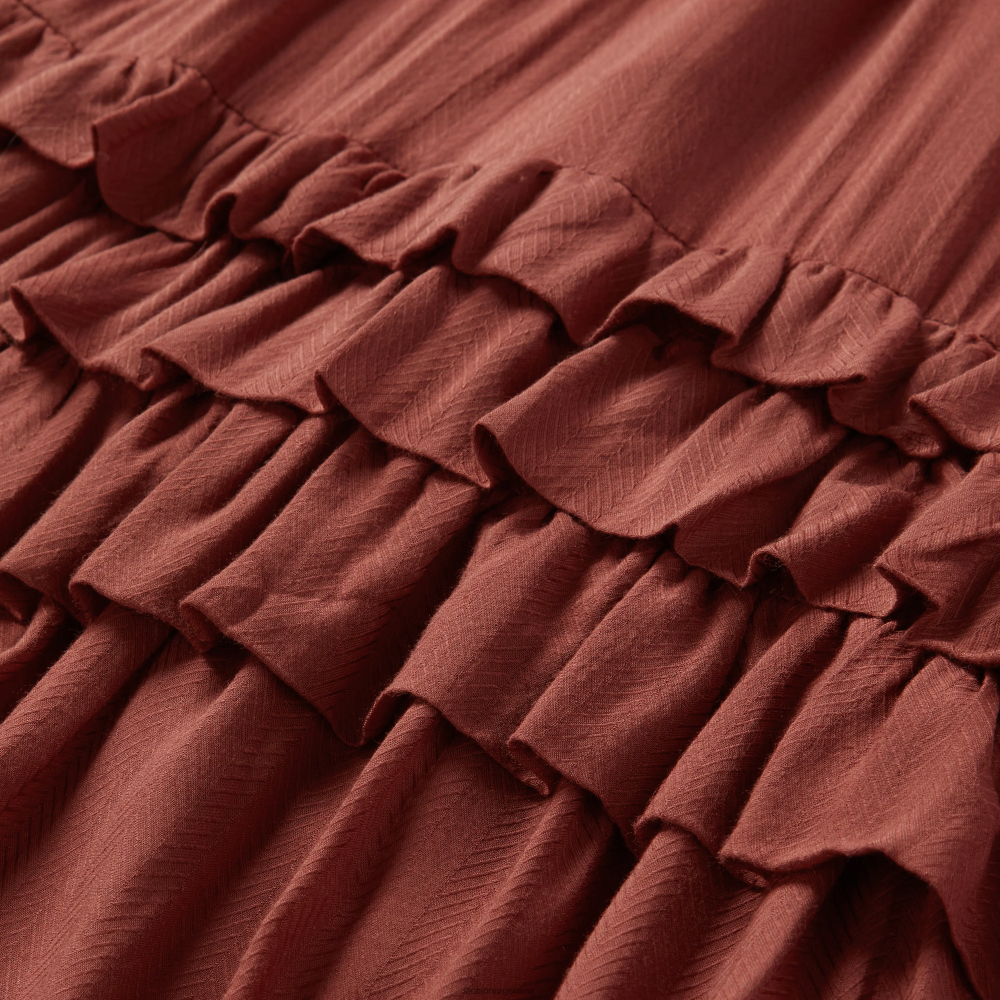 Stetson vestido de espiga de rayón canela marrón mujer vestir P242PH497