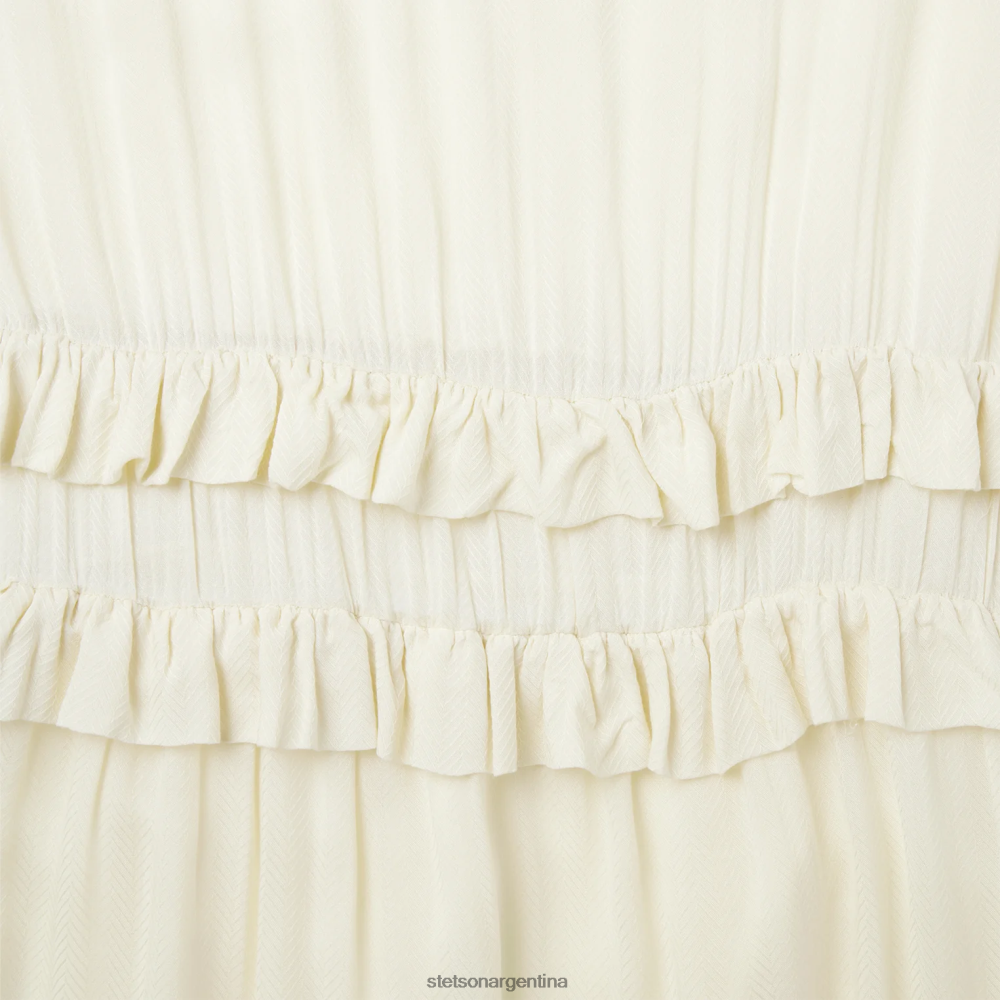 Stetson vestido de espiga de rayón color crema blanco mujer vestir P242PH496