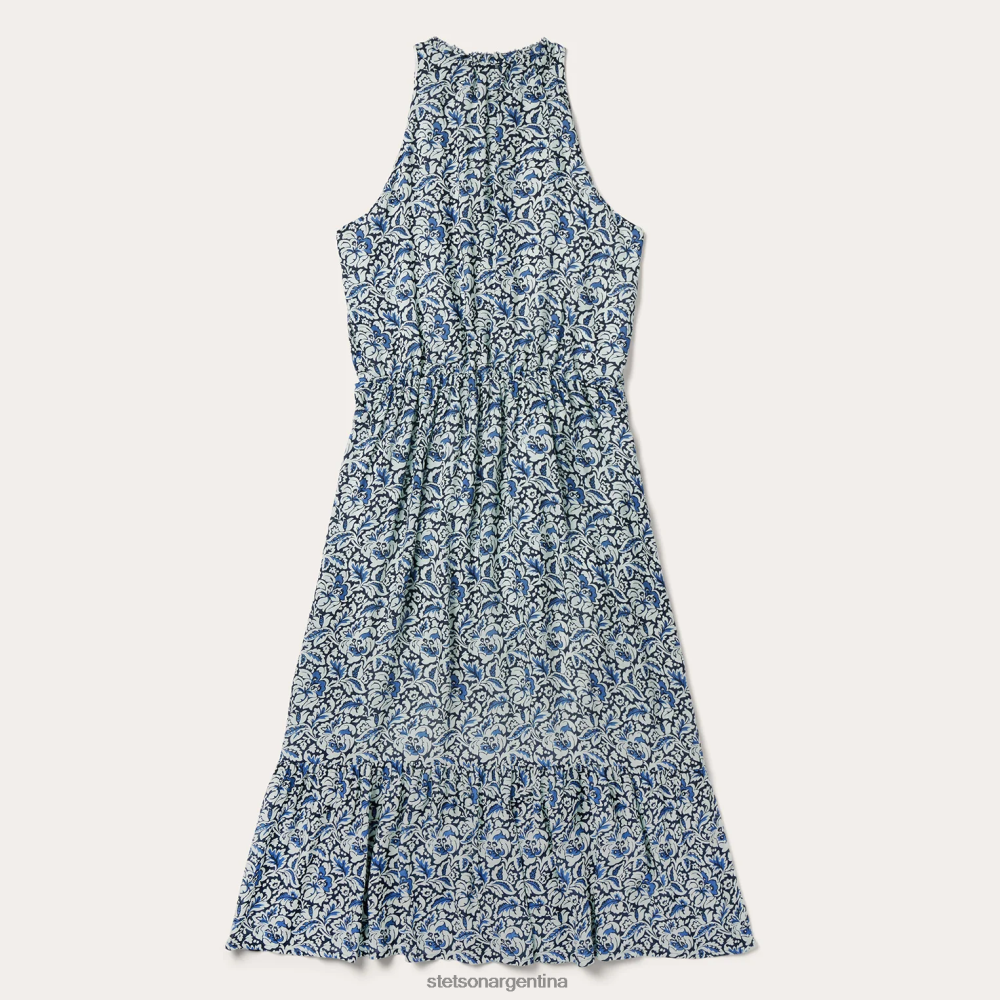 Stetson vestido pradera con estampado de tapices índigo azul mujer vestir P242PH489