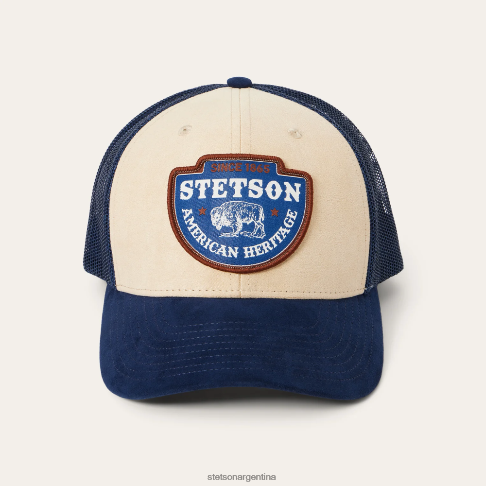 Stetson gorra trucker con parche de punta de flecha caqui unisexo sombreros P242PH207