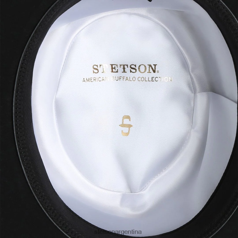 Stetson sombrero de fieltro de lana amish 4x negro unisexo sombreros P242PH80