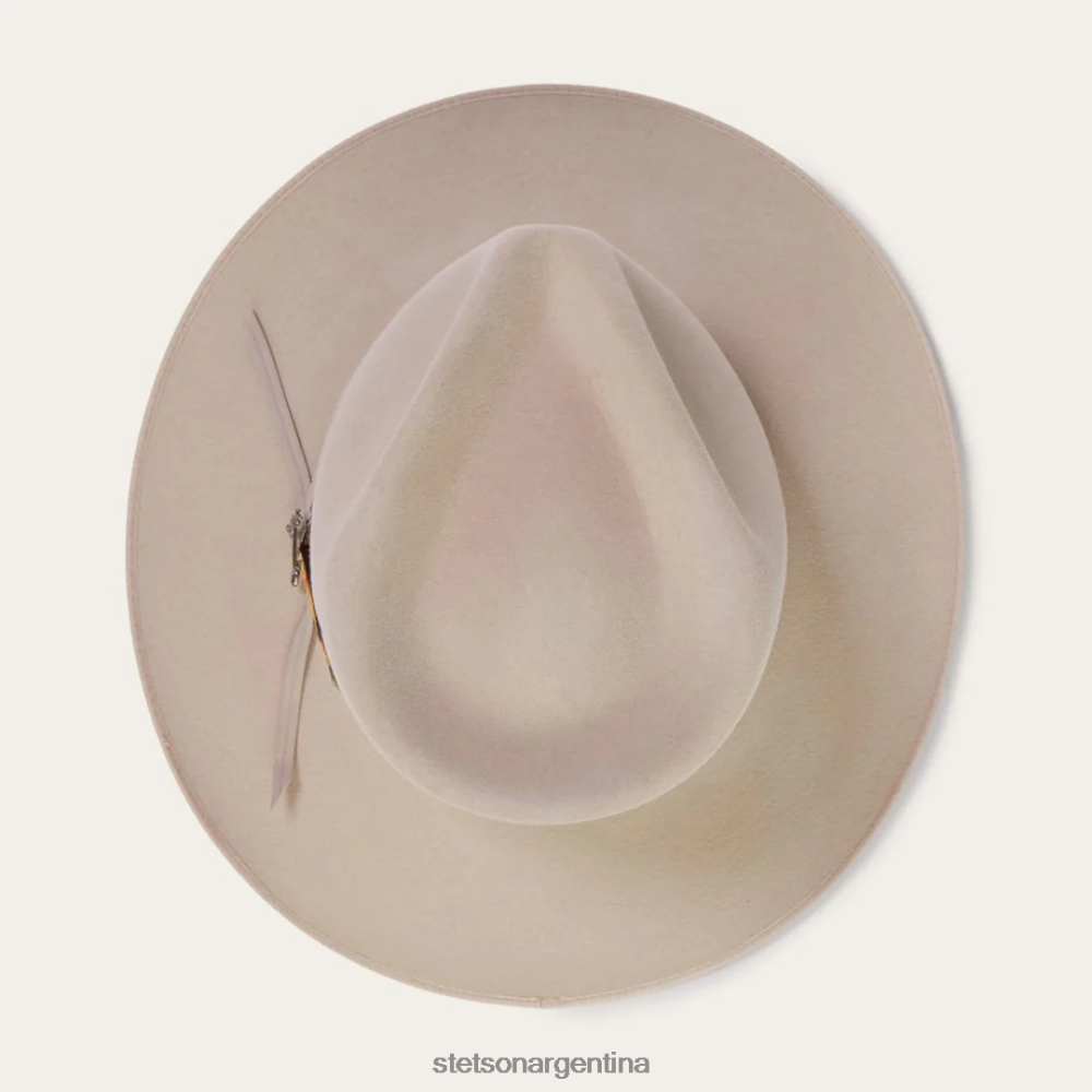 Stetson sombrero dune 5x gun club vientre plateado unisexo sombreros P242PH90