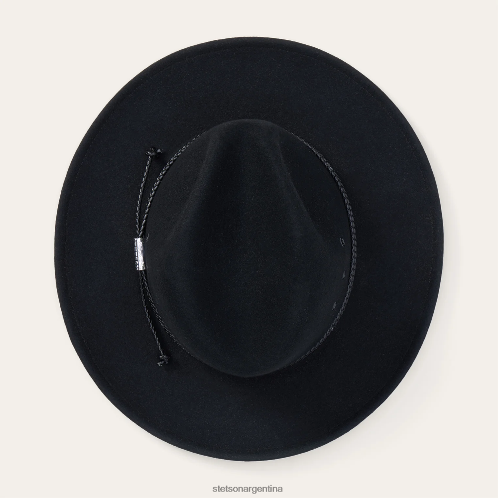Stetson sombrero cruzado negro unisexo sombreros P242PH216