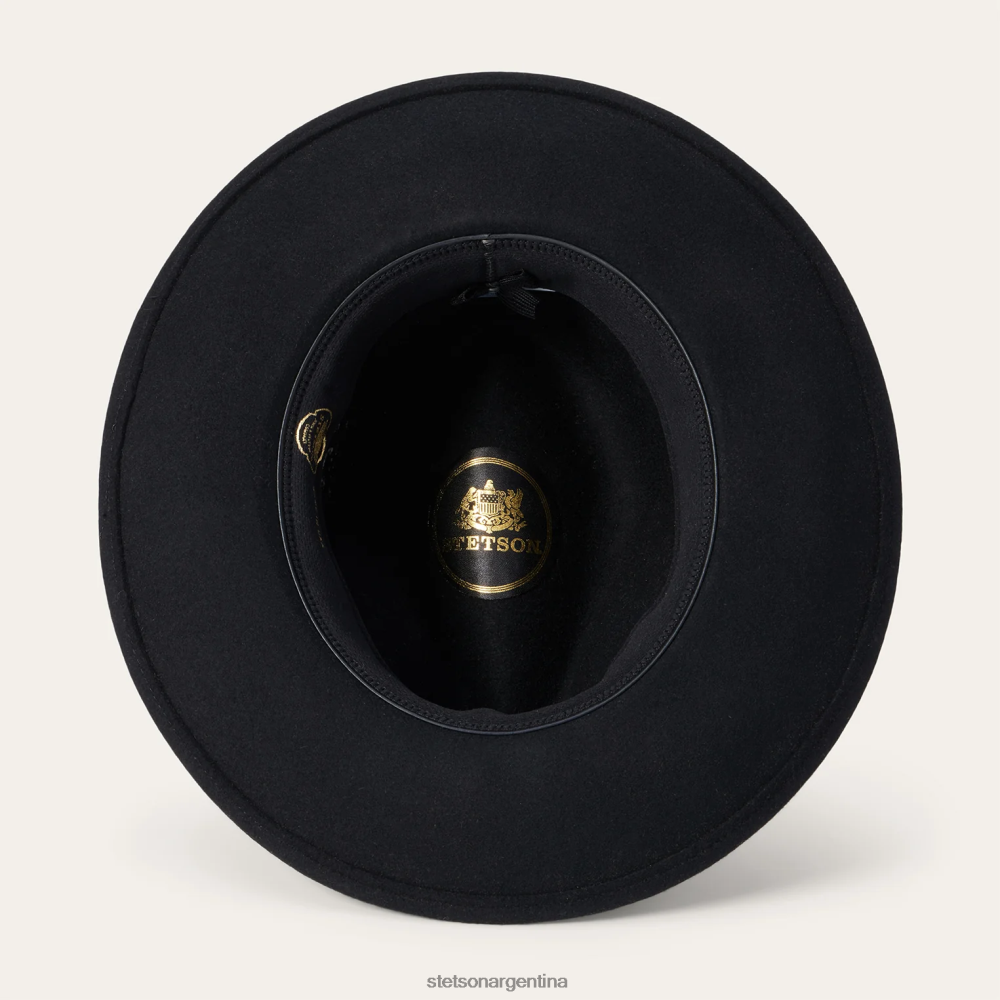 Stetson sombrero cruzado negro unisexo sombreros P242PH216