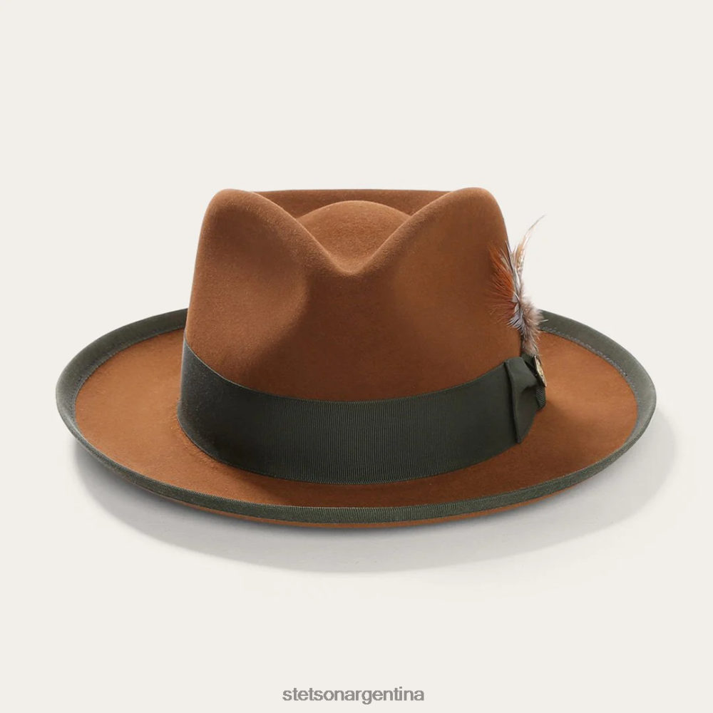 Stetson sombrero de fieltro coñac unisexo sombreros P242PH87