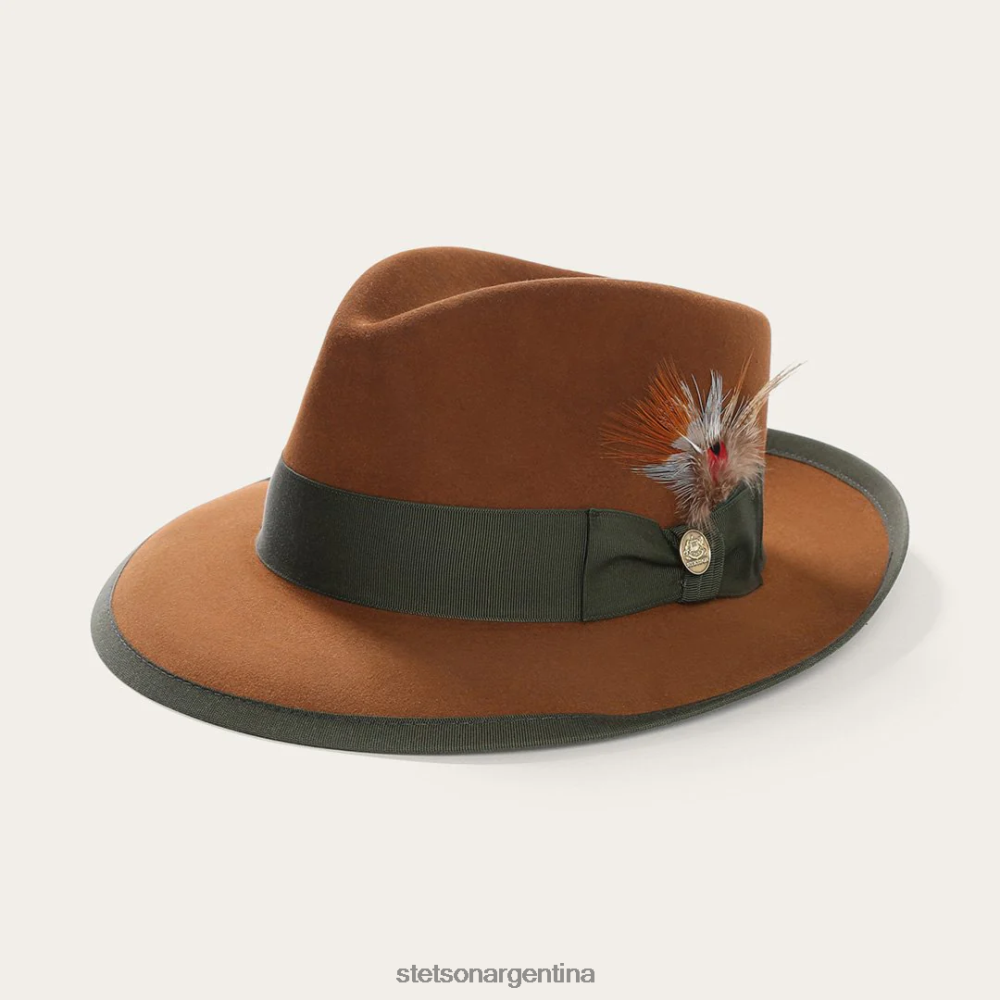 Stetson sombrero de fieltro coñac unisexo sombreros P242PH87