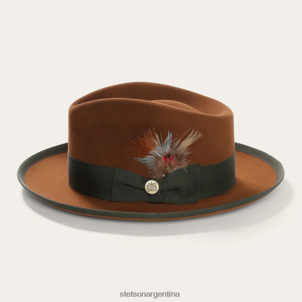 Stetson sombrero de fieltro coñac unisexo sombreros P242PH87