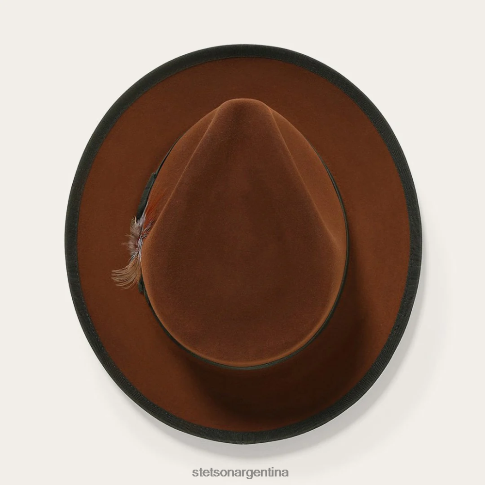 Stetson sombrero de fieltro coñac unisexo sombreros P242PH87