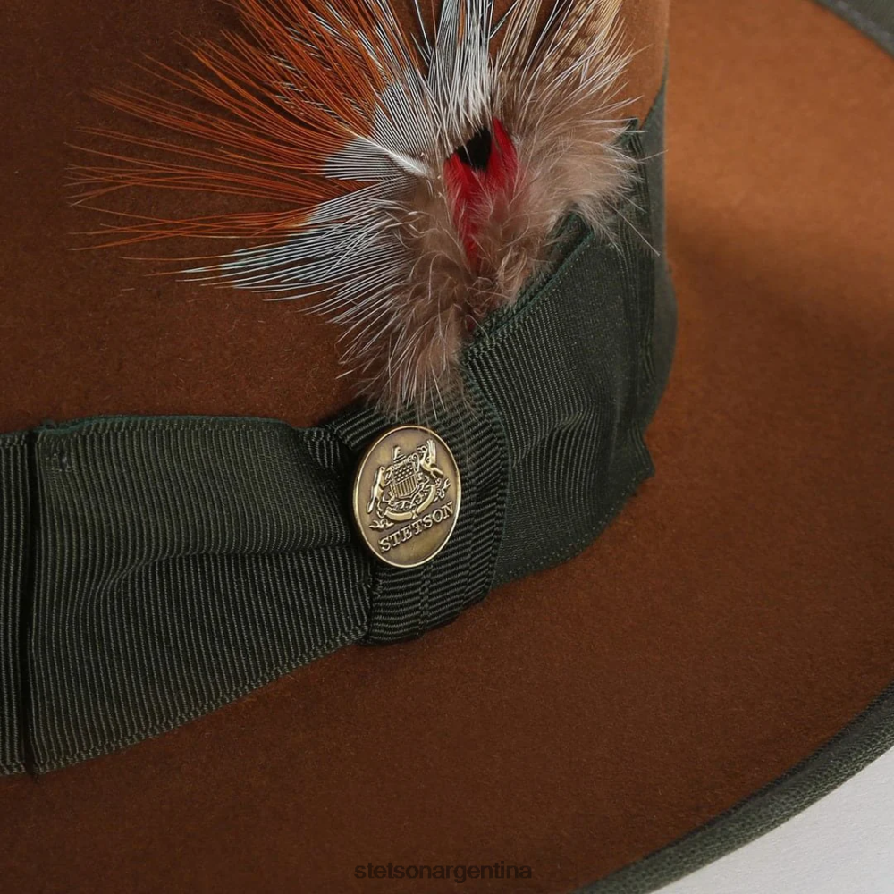 Stetson sombrero de fieltro coñac unisexo sombreros P242PH87