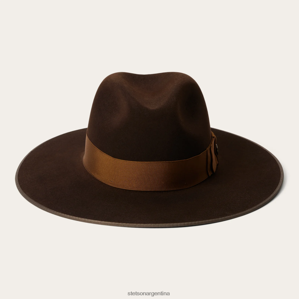 Stetson sombrero de fieltro de tres ciudades chocolate unisexo sombreros P242PH188