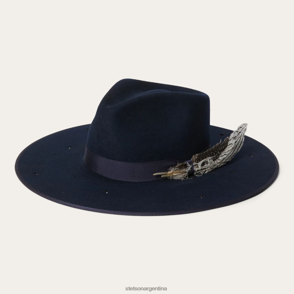 Stetson sombrero de fieltro del cielo nocturno Armada unisexo sombreros P242PH190