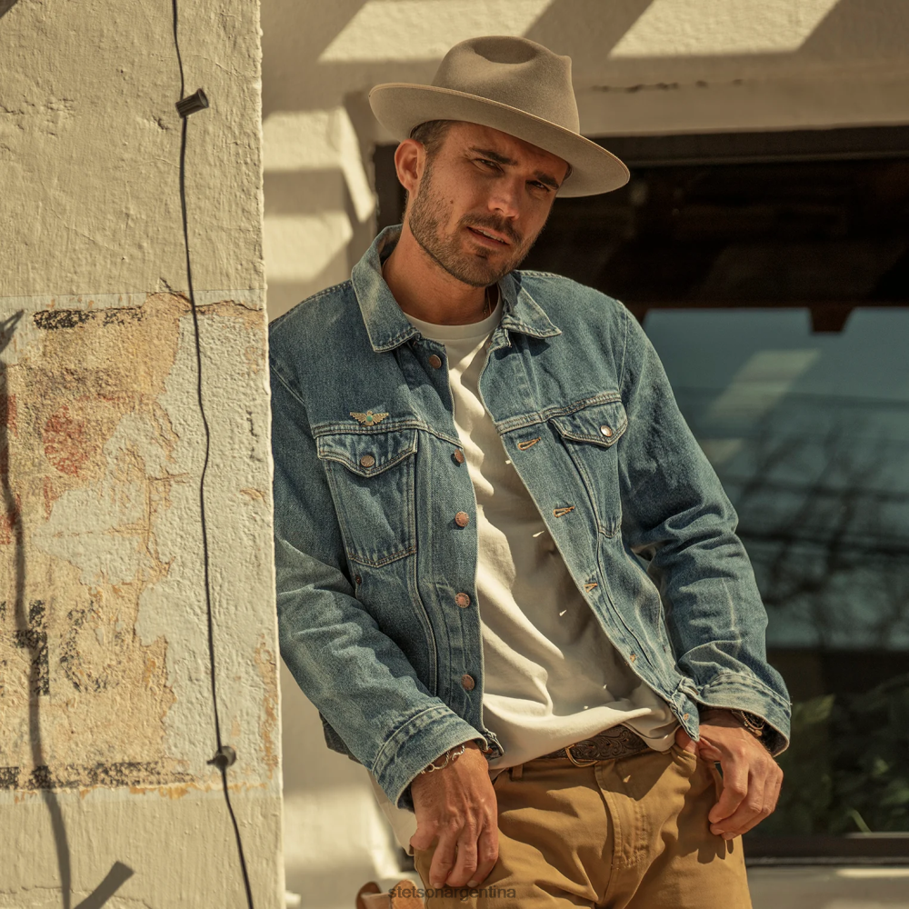 Stetson sombrero de fieltro estratoliner natural unisexo sombreros P242PH10