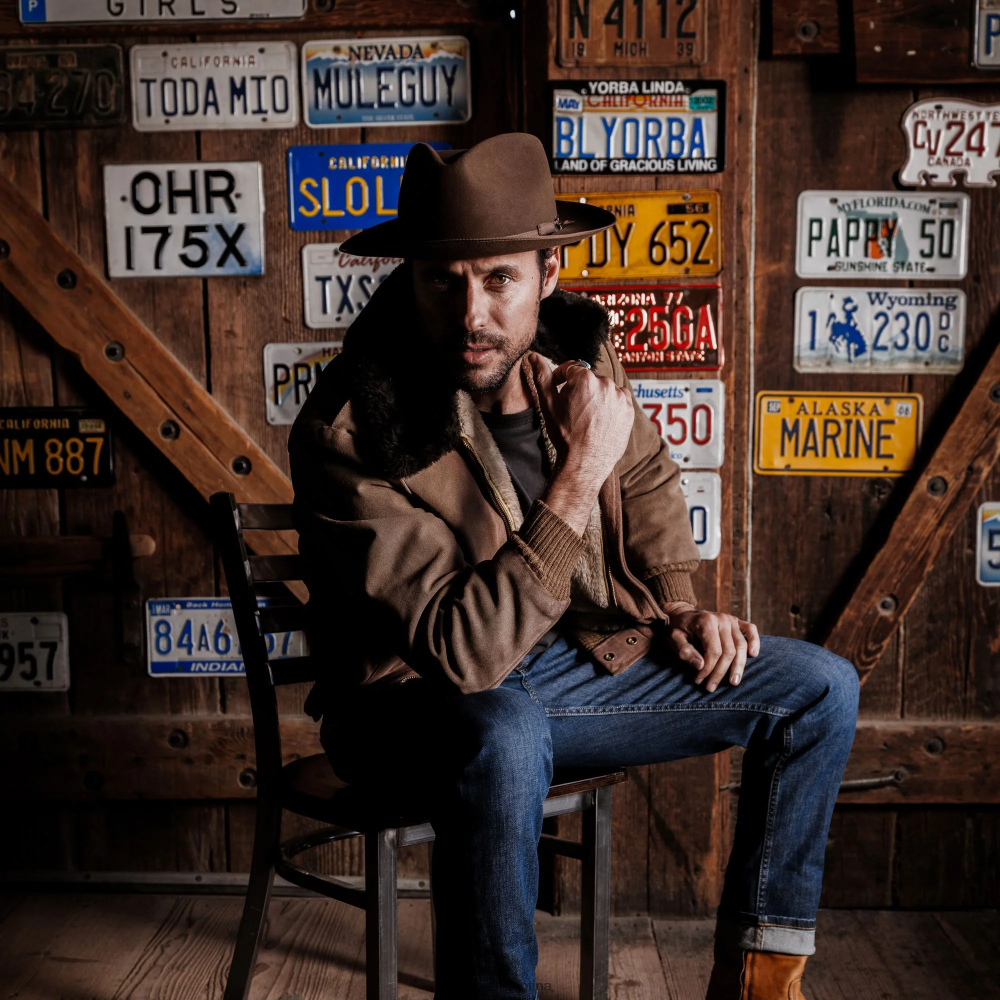 Stetson sombrero de fieltro estratoliner nuez unisexo sombreros P242PH38