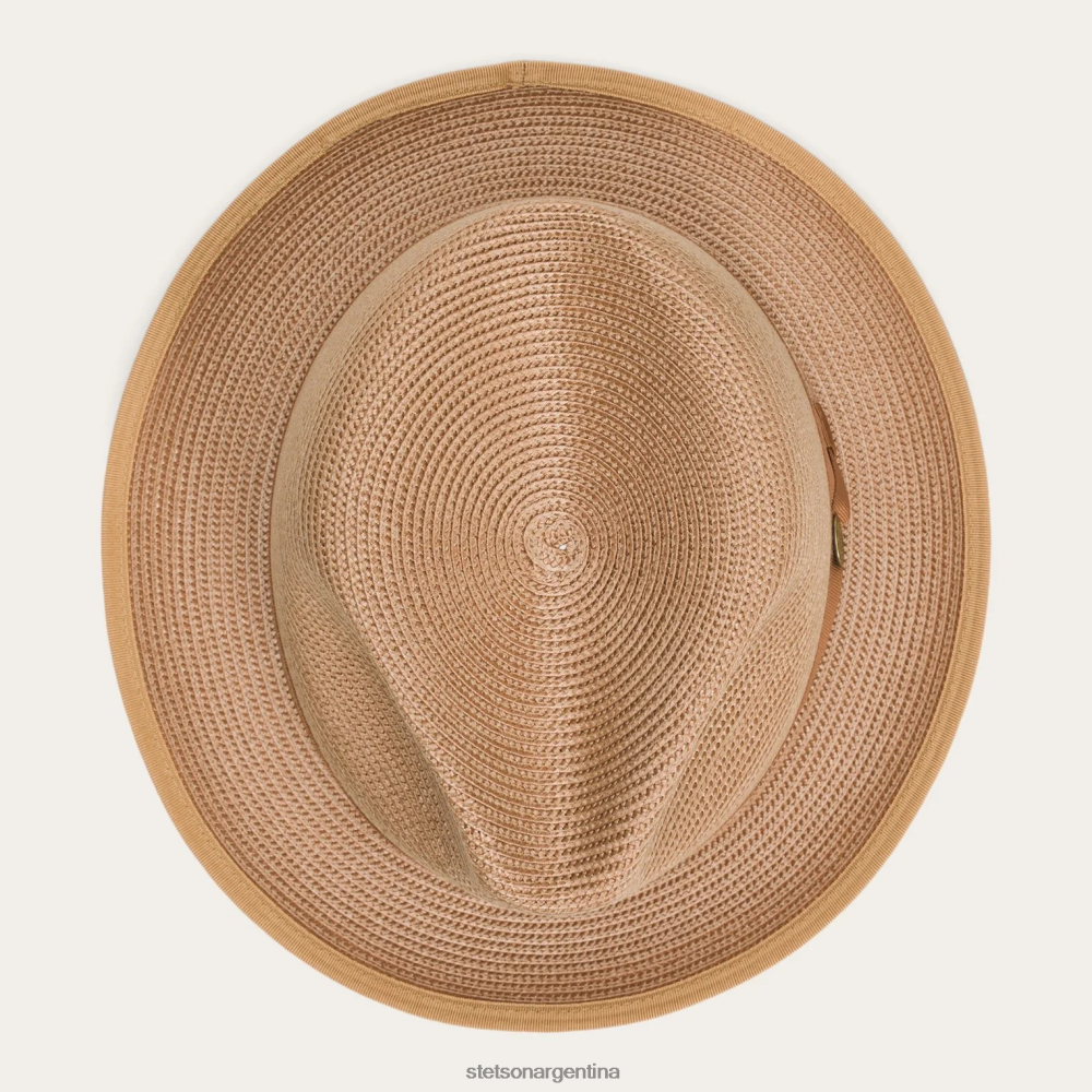 Stetson sombrero de fieltro latte milan coñac unisexo sombreros P242PH179
