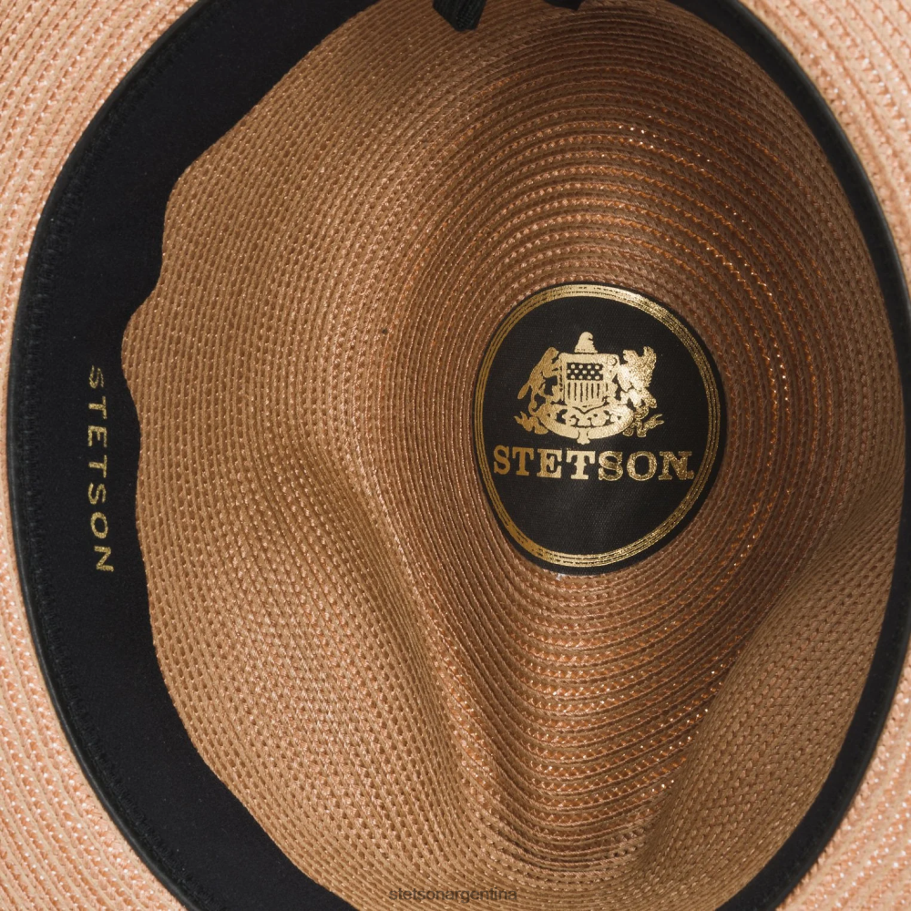 Stetson sombrero de fieltro latte milan coñac unisexo sombreros P242PH179