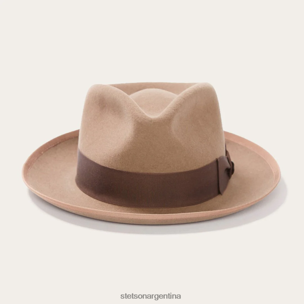 Stetson sombrero fedora de lana camello unisexo sombreros P242PH102