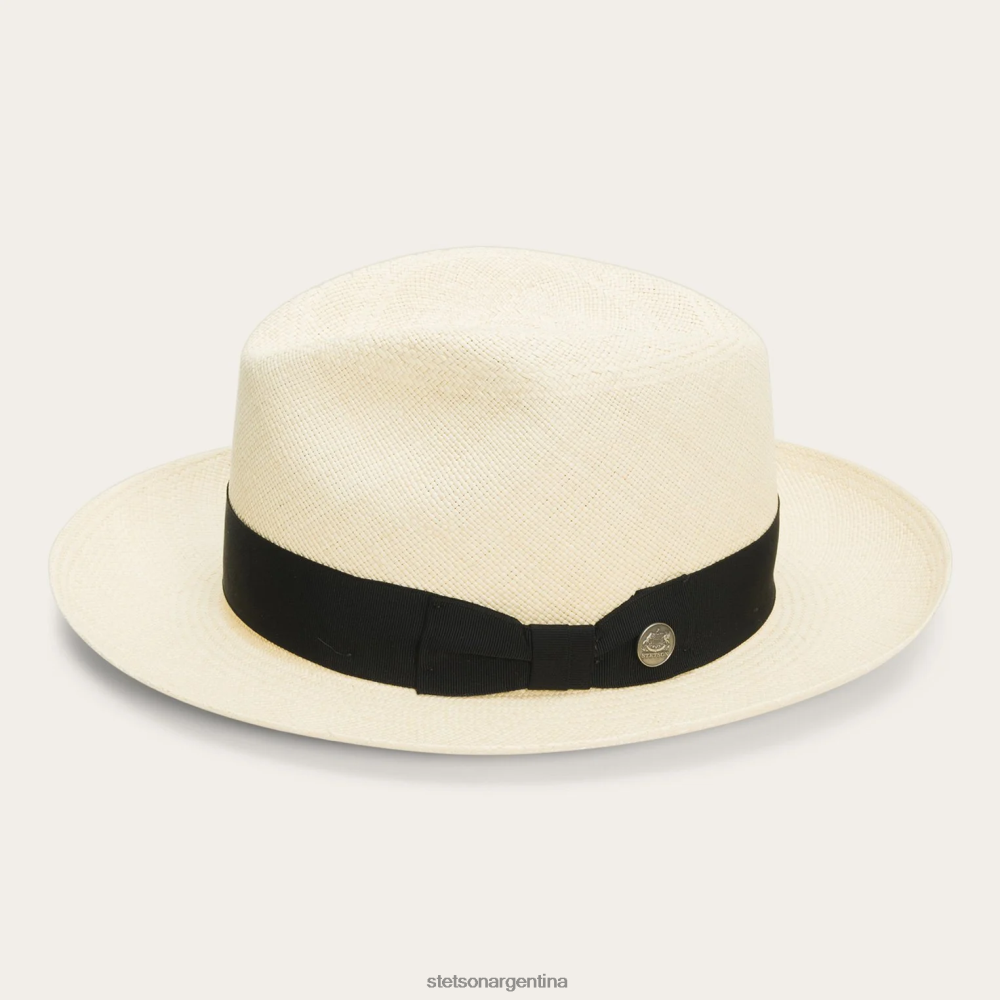 Stetson sombrero fedora panamá center dent natural unisexo sombreros P242PH144