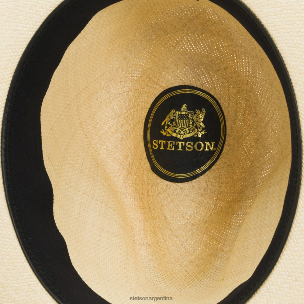 Stetson sombrero fedora panamá center dent natural unisexo sombreros P242PH144