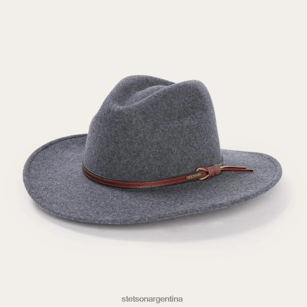 Stetson sombrero de exterior de toro gris mezcla gris unisexo sombreros P242PH199